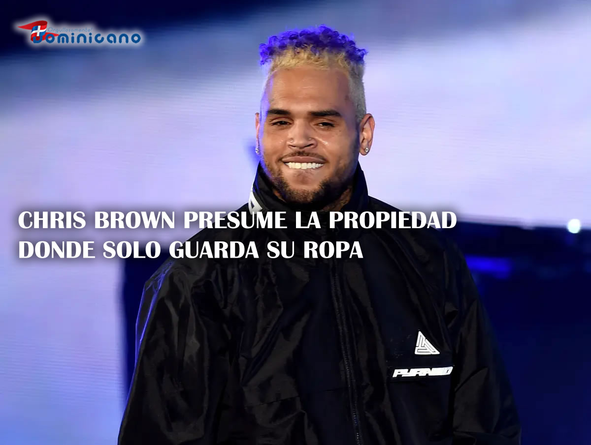 Chris Brown presume la propiedad donde solo guarda su ropa